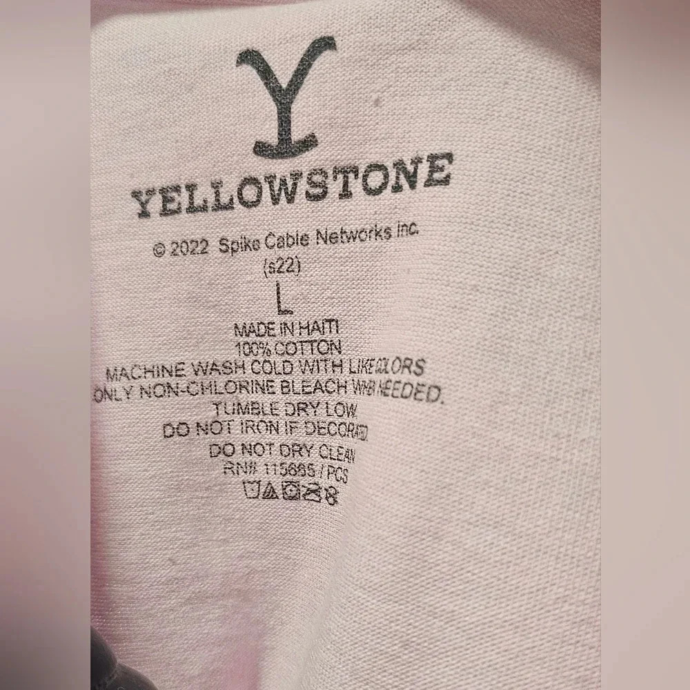 **$OLD**Yellowstone Don't Make Me Go Beth Dutton On You T-Shirt Pink Size Large - Picture 6 of 9